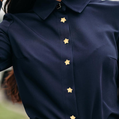 100Pcs Star Buttons Small Sewing Craft Gold Star Buttons Star Decorative Buttons for Clothing Costume Design Scrapbooking Art Crafts DIY Decoratio...