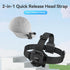 Head Strap Cap Clip Mount with Phone Clip Vertical Mount Kit, 2-in-1 Cellphone POV Selfie Holder Head Mount for Go Pro Max Hero Insta360 DJI Actio...