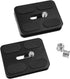2 Pack 50mm Camera Quick Release Plate with 1/4 "-20 Camera Screw, Tripod Mount Plate Fits Arca Swiss Standard Type Clamp for Camera Tripod Ball H...