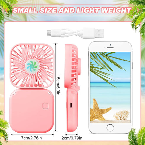 Hortsun 3Pack Necklace Fan Portable Neck Hanging Fan Mini Fan Handheld Fan for Cooling Small Personal Hands Free Fan USB Rechargeable Battery 3 Sp...