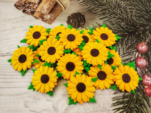 Handmade Mulberry Paper Flowers for Scrapbooking Embellishment Wedding Supply Accessory DIY Crafts Project, Artificial Mini Paper Flower (Yellow S...