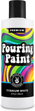 White Pouring Paint Acrylic Pouring for Pour Art and Flow Painting 8oz 236 ml Bottle Titanium White...