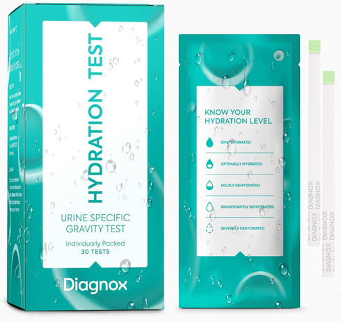 DIAGNOX Hydration Urine Test Strips - Urine Specific Gravity Test Strips for Accurate Hydration Monitoring - Individually Packaged and Clinical Gr...