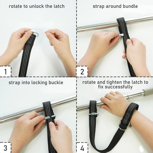 1 Pack Adjustable Safety Wrist Strap for Retractable Dog Leash - Hand Free Short Dog Leash Wrist Strap - Pet Baby Stroller Wheelchair Safety Strap...