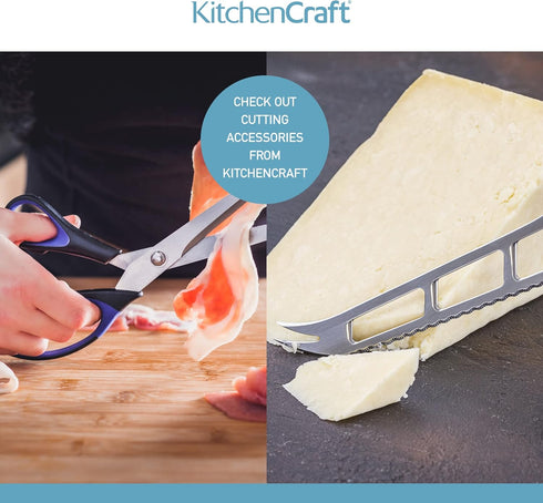 KitchenCraft KCPIZZA Pizza Cutter Wheel with Nylon Handle, Stainless Steel, 20 cm...