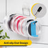 2 Pack Tumbler Lid Organizer, Space Saving Cup Lid Organizer for Kitchen Cabinets for Yeti Tumbler/Stanley Tumbler, Self-Adhesive Tumbler Lid Orga...