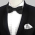 KOOELLE Mens Premium Silky Bowties Tuxedo Solid Colors Bow Ties & Pocket Square Set...