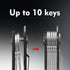 Key Organizer Key Chain - Minimalist Compact 10 Keys Holder, Carbon Fiber Lightweight Key Case with Belt Clip for Men...