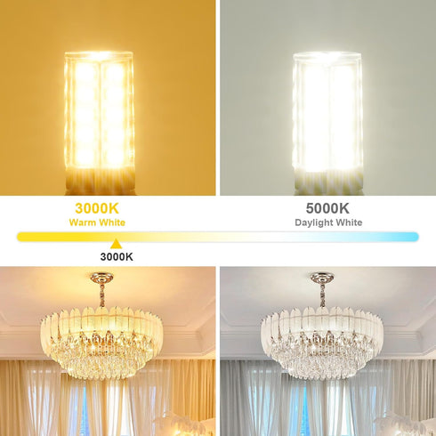 G9 LED Bulb Warm White 3W, 3000K Non-Dimmable, 30 Watt T4 G9 Halogen Equivalent, 120V No-Flicker, Chandelier Lighting 400LM...