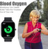 Smart Watch for Men Women Compatible with iPhone Samsung Android Phone 1.69 inch Full Touch Screen IP68 Waterproof Bluetooh Fitness Tracker Heart ...