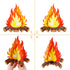 2 Set Fake Fire 12 Inch Tall Artificial Fire Fake Flame Paper 3D Decorative Cardboard Campfire Centerpiece Flame Torch for Campfire Party Decorati...