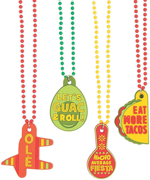 Fun Express Fiesta Beads with Sayings for Cinco de Mayo (24 pieces) Fiesta, Taco Bar Party Supplies and Decorations...