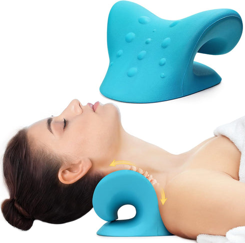 Cozyhealth Neck Stretcher for Neck Pain Relief, Neck and Shoulder Relaxer Cervical Traction Device Pillow for TMJ Pain Relief and Muscle Relax, Ce...