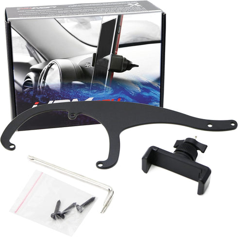 iJDMTOY Behind Tachometer Bolt-On Mount Cell Phone GPS Black Holder Compatible with MINI Cooper R55 R56...