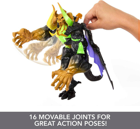 Masters of the Universe and He-Man Action Figure, Cosmic Terror Skeletor, Highly Posable MOTU Villain, Special Neon Deco...