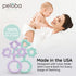 Baby Teething Toys - Made in The USA - Medical Grade Silicone Baby Teether for Newborns, Infants & Toddlers - CSPIA Certified - Multiple Textures ...