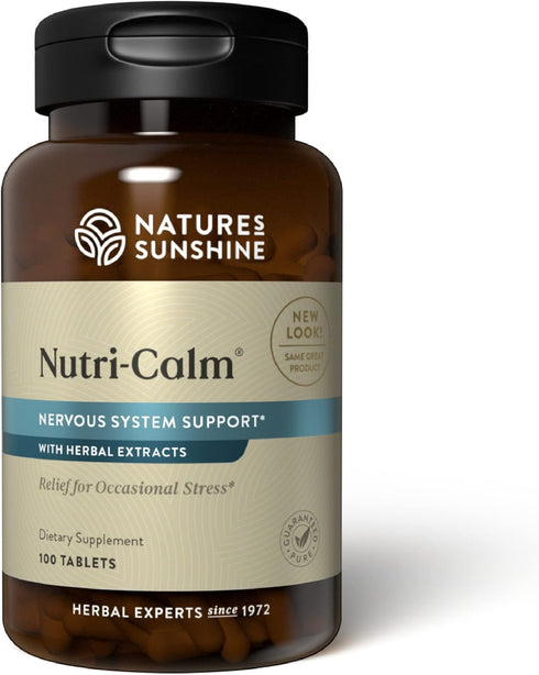 Nature's Sunshine Nutri-Calm - Herbal Stress Relief Supplement, Natural Relief for Adults, Happy Pills for Stress, Sleep & Mood Support, Mood Boos...