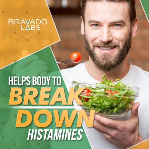 Premium Histamine Block Supplement - Histamine Blocker Diamine Oxidase Supplement - Advance DAO Enzyme Supplement for Food-Derived Histamine Intol...