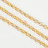 YOUBEIYEE 10 Meters Gold Plated Chain for Jewelry Making, Aluminum Rolo Necklace Chain for Men and Women Lightweight Craft Chain Roll...