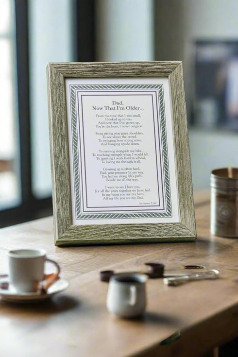 Dad, Now That I'm Older- Gift for Dad from Son Or Daughter for Father's Day, Christmas, Birthday...