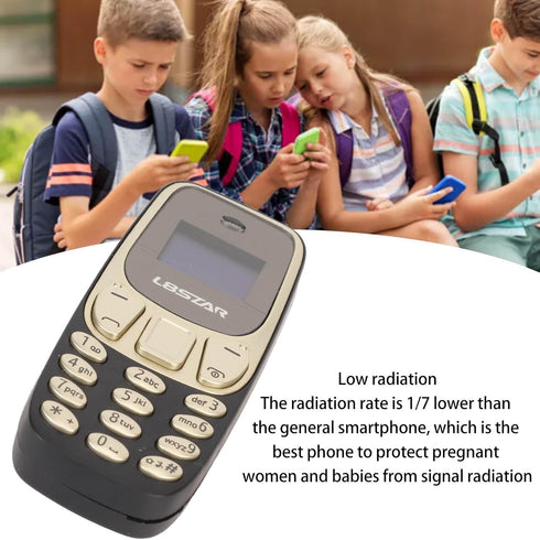 Jectse Mini Phone, Mini Bluetooth Phone Hands Small Mobile Phone Dual SIM Unlocked Cell Phone with Voice Changer, 380mAh Small Cell Phone Kids Pho...