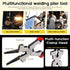 8" 6 Function MIG Welding Pliers, Dual-Sided Gage Standard Metal Gauge Measurement and Tungsten Carbide Scriber for Metal Sheet (3 Pack)...