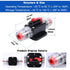 30 Amps Audio Inline Circuit Breaker Reset Fuse, 12V-24V DC Manual Reset Inline Fuse Holder for Car Marine Trolling Motors Audio, Stereo Switch an...