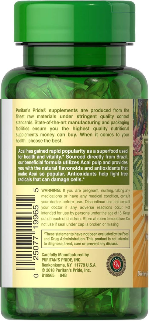 Puritan's Pride Acai 1000 mg...