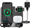 Smart 3 in 1 Wireless Charger Alarm Clock – Digital with LED Display – Qi 15w Fast Charging Station – with 18w Adapter & Type C Cable – Compatible...