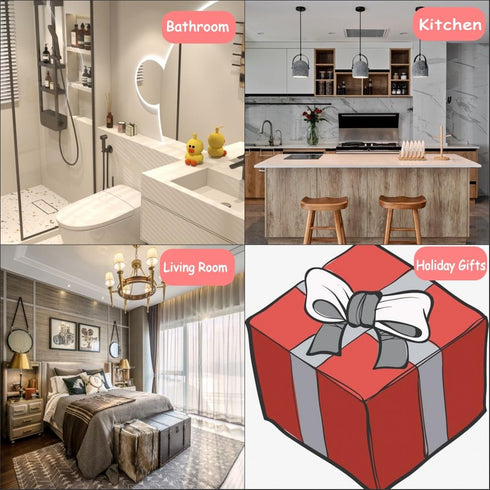 Makeup Organizer for Vanity, 360° Rotating Bathroom Organizer Countertop, High-Capacity Skincare Organizer, Spinning Cosmetics Organizer for Dress...