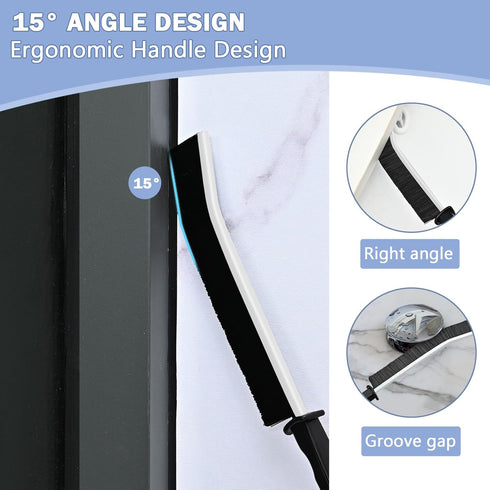 Crevice Cleaning Brush Hard Bristle Gap Cleaning Brush Window Groove Brush Clean the Narrow Corners Crevice Cleaning Tools for Kitchen Home Bathro...