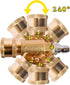 8 Pack 7 Angles Pressure Washer Pivoting Coupler Attachment Accessories Kit 1/4”Quick Connect 240 Degree Rotation,7 Power Washer Spray Nozzle Tips...