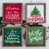 Set of 9 Christmas Stencils for Painting on Wood – Art Stencils for Drawing, Signs, Wall Art, Canvas, Fabric - Stencils for Crafts Reusable - incl...