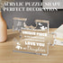 Daughter Birthday Gift from Mom Engraved Acrylic Puzzle Plaque Daughter Gifts - 3.35 x 2.76 Inch Desk Decoration Gift for Daughter Graduation Gift...