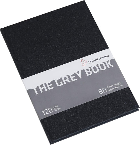 Hahnemuehle The Grey Book 120g/m², Sketchbook, A4, 40 fls....
