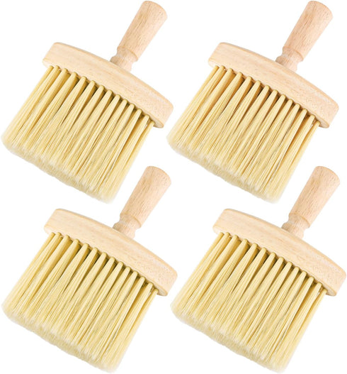 4pcs Wooden Window Groove Cleaning Brushs Soft Bristles Wood Handle Dust Brush Crevice Tool Brush for Keyboard Car Corners Gaps Home Removal Dust...