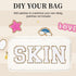 Makeup Bag Travel Bag Pouch, Beige Toiletry Bag Makeup Organizer Nylon Bag Cosmetic Preppy Bag Zipper Pouches Brides Bag...