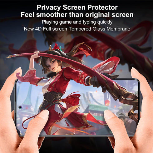YMO 2 Pack for Samsung Galaxy A71 5G Privacy Screen Protector,9H Hardness Tempered Glass Anti-Spy Screen Protective Film for Samsung A71 5G,Easy t...