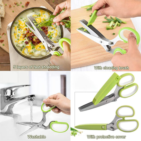Kitchen Scissors 3 Pack - Lifetime Replacement Warranty - Heavy Duty Stainless Steel Cooking Shears for Cutting Meat, Food, Fish, Poultry Multipur...