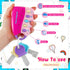 Skylety Musical Smart Remote Key Toy Fake Car Toy Keys with Sound and Lights Fun and Educational Key Toys for Travel Play (Pink)...