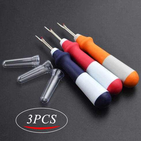 3pcs Ergonomic Seam Ripper Tool Stitch Remover Seam Cutter Hem Puller Stitch Ripper for Sewing Embroidery Quilting...