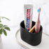 rejomiik Thick Resin Toothbrush Holders Bamboo Tooth Brushing Holder for Bathroom Countertop, Tooth Brush Storage Organizer Stand for Holds Toilet...