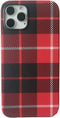 Red Plaid Case for iPhone 12 Pro Max, Christmas Phone Cover, Taran Soft TPU Super Slim Fit Silicone Snap Cover Flexible Case for iPhone 12 Pro Max...