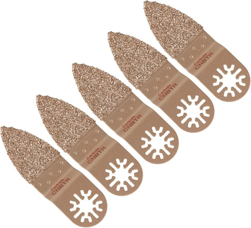 CNBTR 5Pcs Universal Carbide Oscillating Finger Sanding Pad for Oscillating Tool for Grinding Stone...