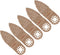 CNBTR 5Pcs Universal Carbide Oscillating Finger Sanding Pad for Oscillating Tool for Grinding Stone...