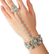 EVER FAITH Women's Austrian Crystal 1920s Style Inspired Banquet Prom Bracelet Adjustable Ring Set Silver-Tone...