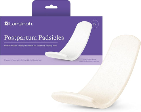 Lansinoh Postpartum Pads, Postpartum Essentials Padscicles, Perineal Ice Packs with Cooling and Comforting Aloe Vera, Witch Hazel Pads for Postpar...