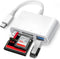 USB C SD Card Reader, ChiaoPio 4 in 1 USB-C to SD Memory Card Adapter with CompactFlash/CF/SD/MicroSD & USB 4 Port Compatible with iPhone 15 iPad ...