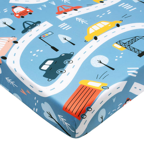 Cloele Square Playard/Playpen Fitted Sheets Perfect for 36 X 36 Portable Playard Mattresses - Square Pack and Play Crib Sheets - Ultra Soft Polyes...