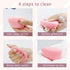 BEAKEY Flat Duo Makeup Sponge of 6, Super Soft 0 Latex Blending Sponge for Flawless Application - Liquid, Cream, Powder, Patented Design,Pink...